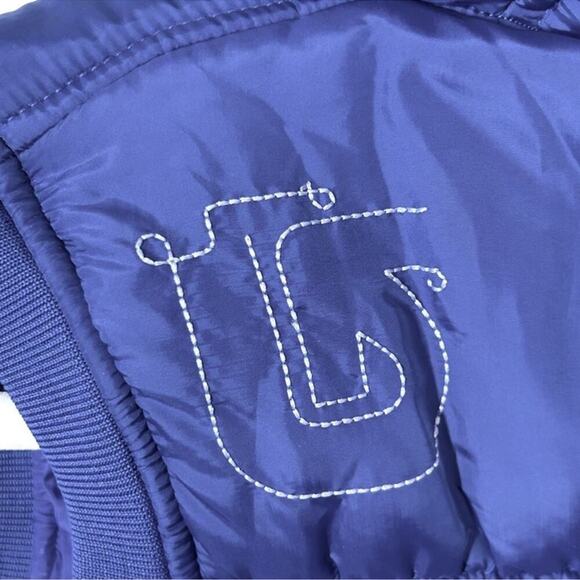 Burton Dry Ride Purple Fur Trim Snowboard Puffer Vest Size Small - Picture 11 of 15